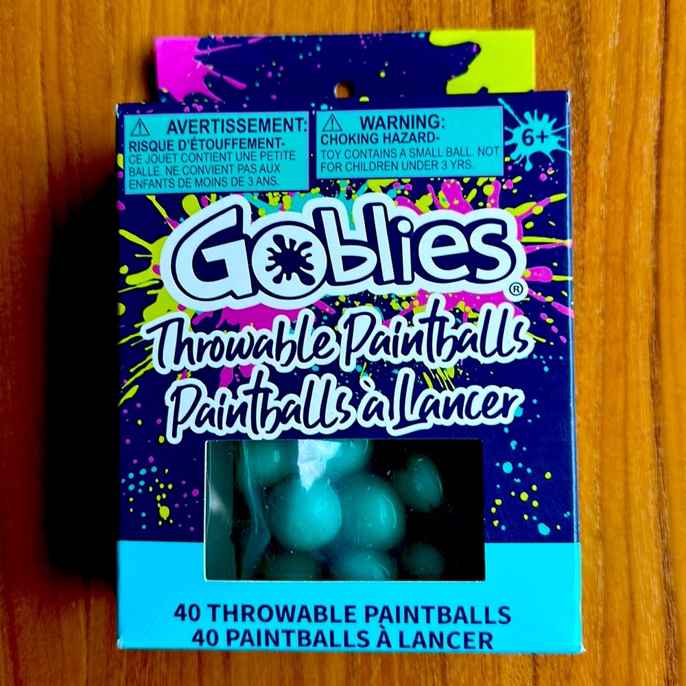 Goblies Throwable Paintballs, 40 Count PAINT Color Varies